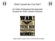 What Caused the Civil War?