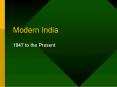 Modern India PowerPoint PPT Presentation