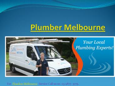 Best Plumber in Melbourne