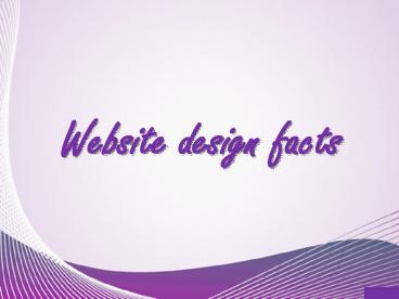 Web design facts