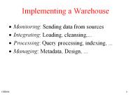 Implementing a Warehouse