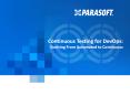 Enable Continuous Delivery with Continuous Testing - Parasoft PowerPoint PPT Presentation