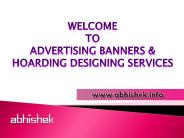 Hoarding Design and Printing Services Vadodara