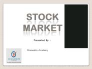 Brif Introduction about Indian Share Market