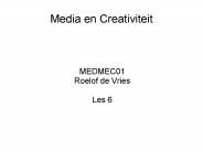 Media en Creativiteit