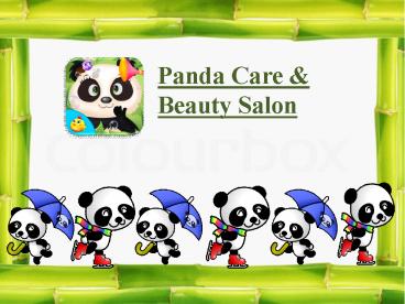 Panda Care & Salon - Kids Games