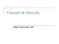 Vitamins PowerPoint PPT Presentation