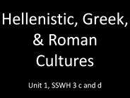 Hellenistic, Greek,