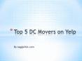 Top 5 DC Movers on Yelp PowerPoint PPT Presentation