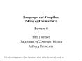 Languages and Compilers (SProg og Overs PowerPoint PPT Presentation