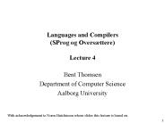 Languages and Compilers (SProg og Overs