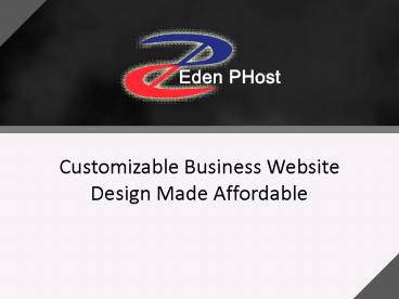 Customizable Business Website Design Made Affordable
