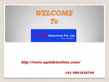 Private detective in Bangalore