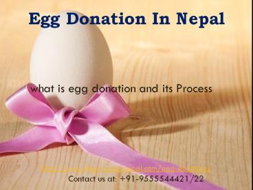 Egg Donation in Nepal | IVF Surrogcy Nepal