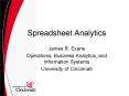 Spreadsheet Analytics PowerPoint PPT Presentation