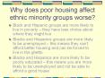 Why does poor housing affect ethnic minority groups worse? PowerPoint PPT Presentation