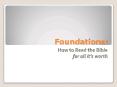 Foundations: PowerPoint PPT Presentation