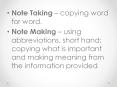 Note Taking  PowerPoint PPT Presentation