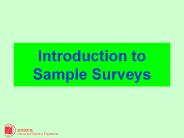 Introduction to Sample Surveys