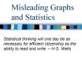 Misleading Graphs and Statistics PowerPoint PPT Presentation