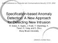 Specification-based Anomaly Detection: A New Approach for Detecting New Intrusion PowerPoint PPT Presentation