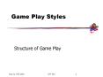 Game%20Play%20Styles PowerPoint PPT Presentation