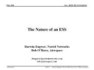 The Nature of an ESS