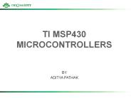 TI MSP430 MICROCONTROLLERS
