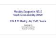 Mobility%20Support%20in%20NSIS%20<draft-fu-nsis-mobility-00.txt>%2057th%20IETF%20Meeting,%20July%2013-18,%20Vienna PowerPoint PPT Presentation