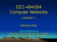 EEC-484/584 Computer Networks PowerPoint PPT Presentation