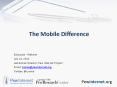 The Mobile Difference PowerPoint PPT Presentation