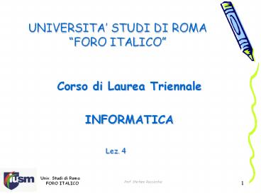Univ. Studi di Roma