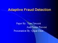 Adaptive Fraud Detection PowerPoint PPT Presentation