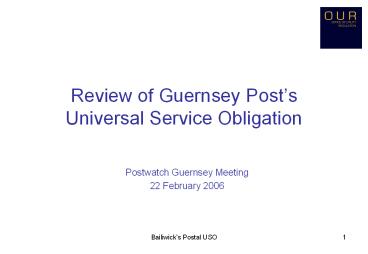 Review of Guernsey Post
