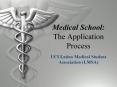 Medical School: The Application Process PowerPoint PPT Presentation