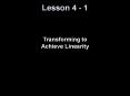 Transforming to Achieve Linearity PowerPoint PPT Presentation