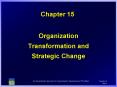 Organization Transformation and Strategic Change PowerPoint PPT Presentation