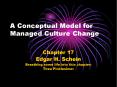 A Conceptual Model for Managed Culture Change PowerPoint PPT Presentation