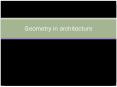 Geometry in architecture PowerPoint PPT Presentation