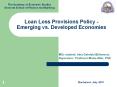Loan Loss Provisions Policy - Emerging vs. Developed Economies PowerPoint PPT Presentation