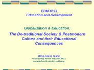 EDM 6022 Education and Development