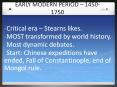 EARLY MODERN PERIOD  PowerPoint PPT Presentation