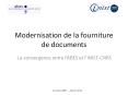 Modernisation de la fourniture de documents PowerPoint PPT Presentation