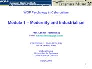 WOP Psychology in Cyberculture