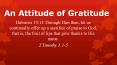 An Attitude of Gratitude PowerPoint PPT Presentation