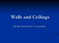 Walls and Ceilings PowerPoint PPT Presentation