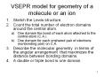 VSEPR model for geometry of a molecule or an ion PowerPoint PPT Presentation