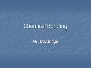 Chemical Bonding