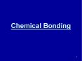 Chemical Bonding PowerPoint PPT Presentation
