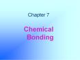 Chemical Bonding PowerPoint PPT Presentation